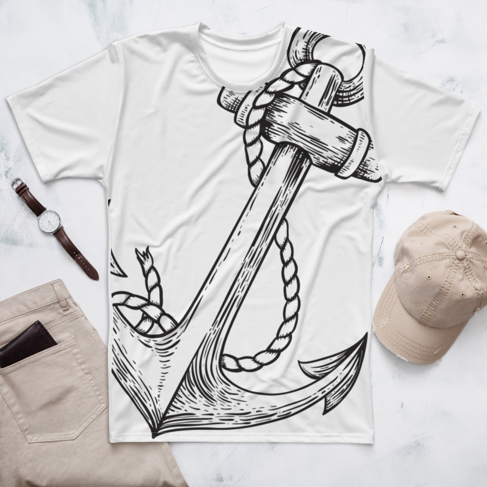 Atlantic Anchor All Over Graphic T-shirt