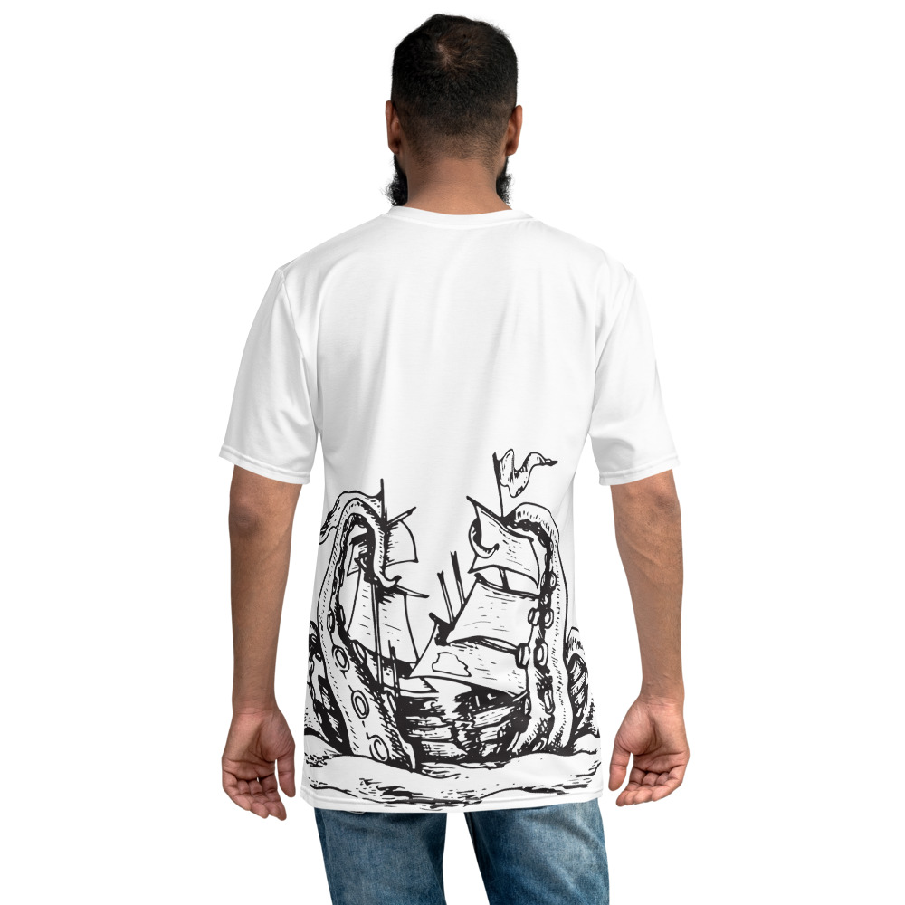 Kraken vs. Ship All Over Graphic T-Shirt - Image 2