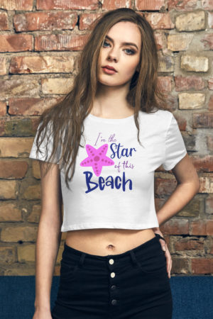 Star of This Beach Women’s Crop Top