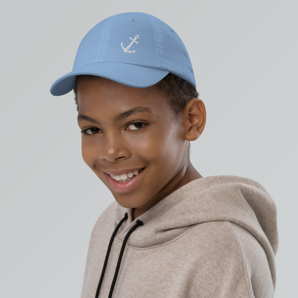 Nautical Anchor Youth Baseball Cap - Image 2