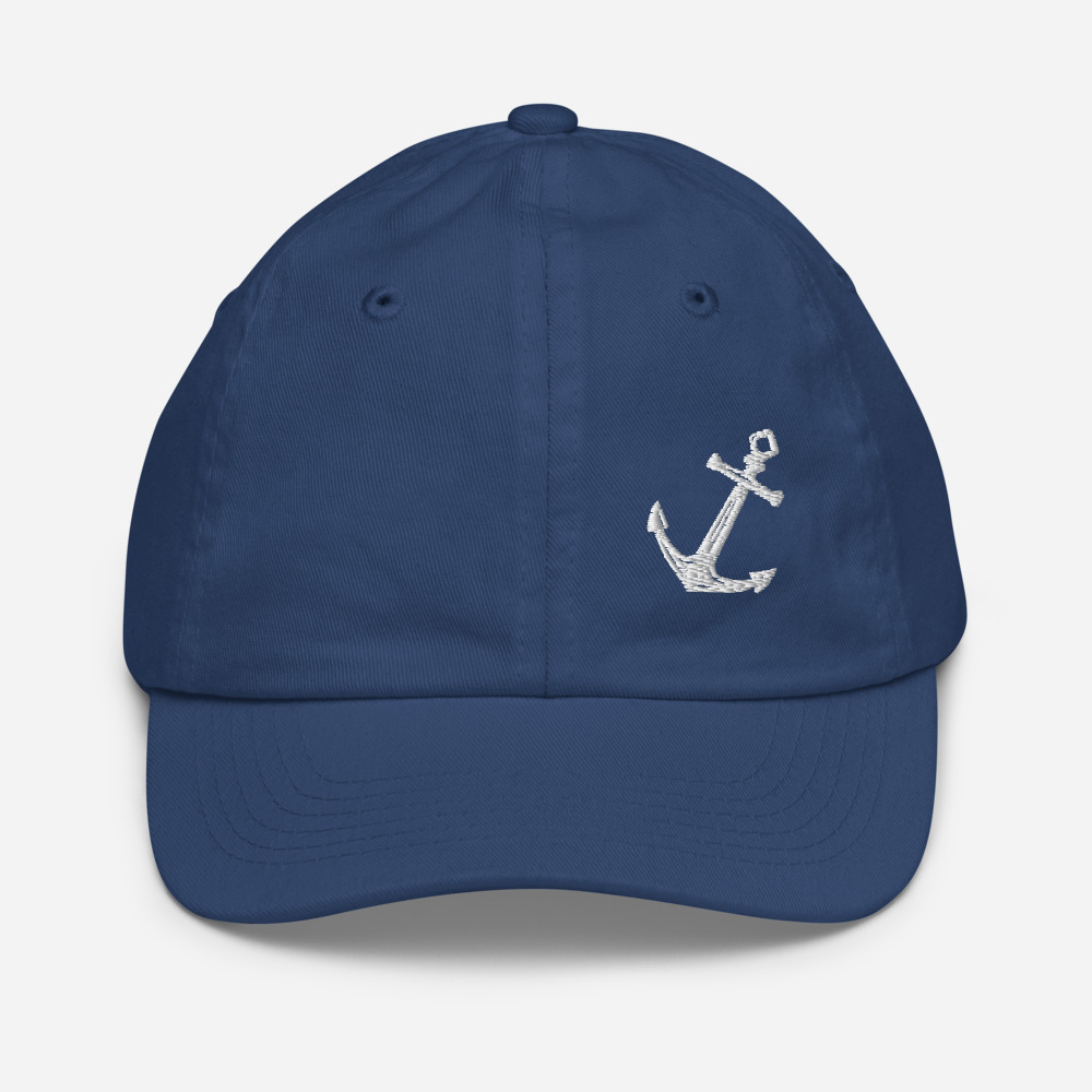 Nautical Anchor Youth Baseball Cap