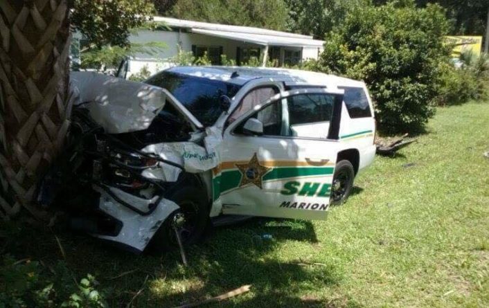 MCSO Patrol Vehicle Totaled after driver fails to yield