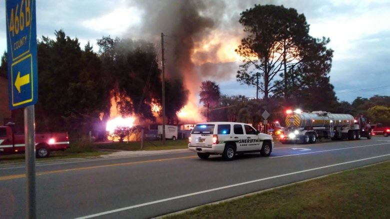 Fruitland Park Home Catches Fire