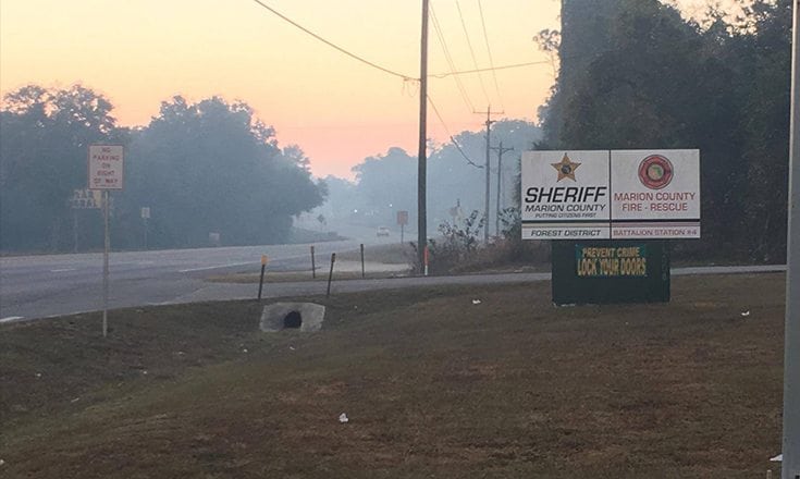 ocala wildfire closes state road 40
