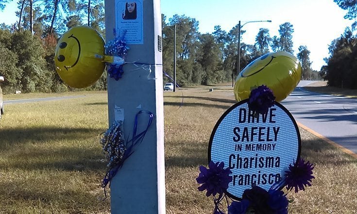Family places memorial marker for lost loved one