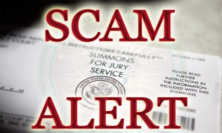 jury duty scam alert