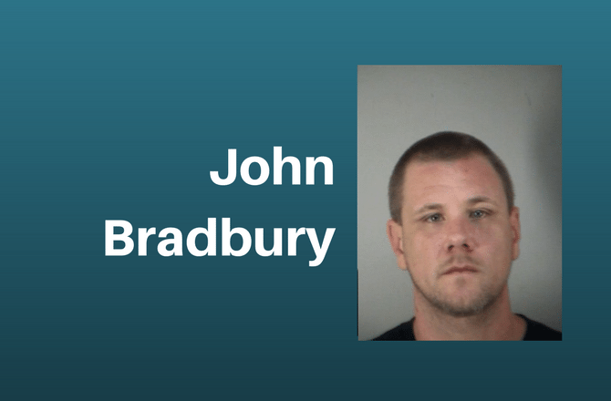 John Bradbury was arrested after allegedly pawning almost $100k worth of stolen jewelry at local pawn shops in Leesburg, Florida.