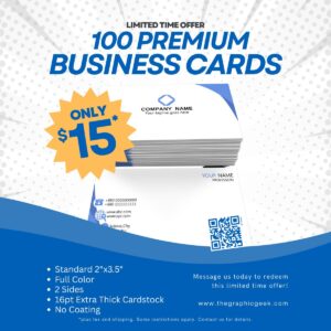 100 Business Card Promo