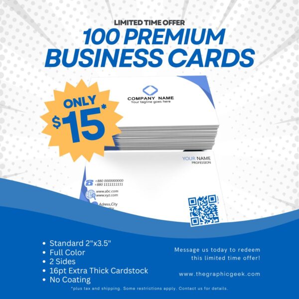 100 Business Card Promo